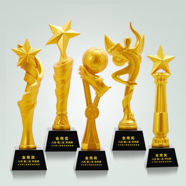 Buy cheap Golden Different Design Polyresin Sports Day Trophy Souvenir gifts from wholesalers