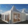 Buy cheap 10x10ft 20x20 Outdoor Hot Galvanized Event High Peak Aluminium Bamboo Gazebo Beach Pagoda Tent from wholesalers