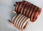 Extruded Cupronickel Copper Tube Coils For Water Heater Boilers , Fin Coil