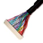 Extension 30PIN LVDS Cable Assembly , Df19-30s To Df19-30s Discrete Wire Lvds