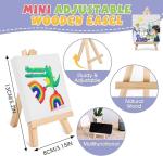 6 Pack Canvas Painting Kits With Easels , DIY Painting Tools For Kids Custom