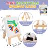 Buy cheap 6 Pack Canvas Painting Kits With Easels , DIY Painting Tools For Kids Custom Size from wholesalers