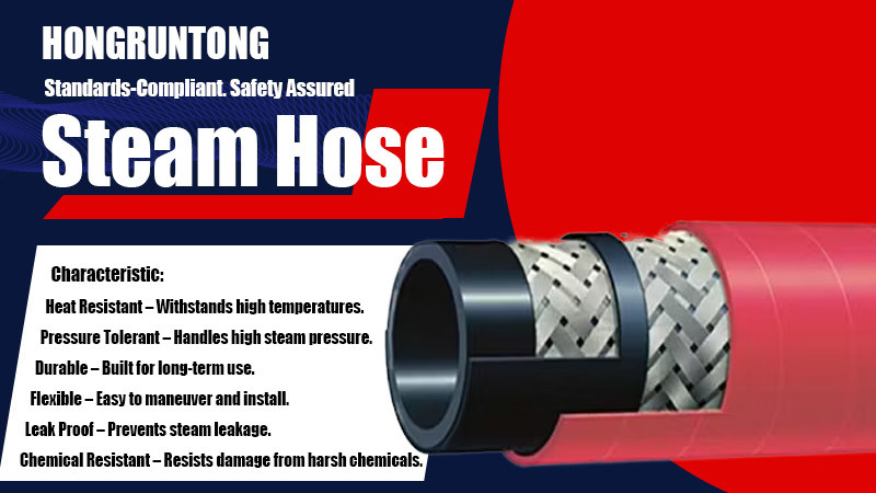 Heavy Duty Heat Resistant Hose Multi Layer Rubber 1/2" 2" Long Service Life