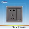Buy cheap LK6018- A 1gang+ 2pole + 3pin PC flush type wall socket from wholesalers