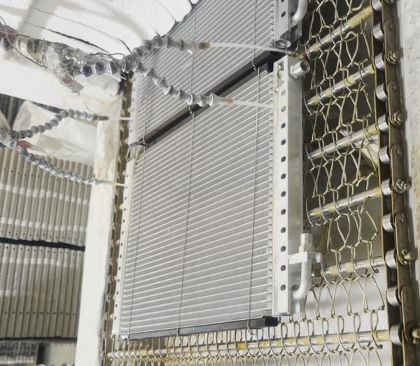 Buy cheap Face height of mesh belt 900mm Aluminium Brazing Furnace Radiantor Tube Heating Nitrogen Consumption Three Phase 50HZ from wholesalers