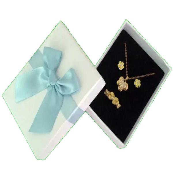 Buy cheap custom necklace gift box pendant packaging box earring paper box from wholesalers