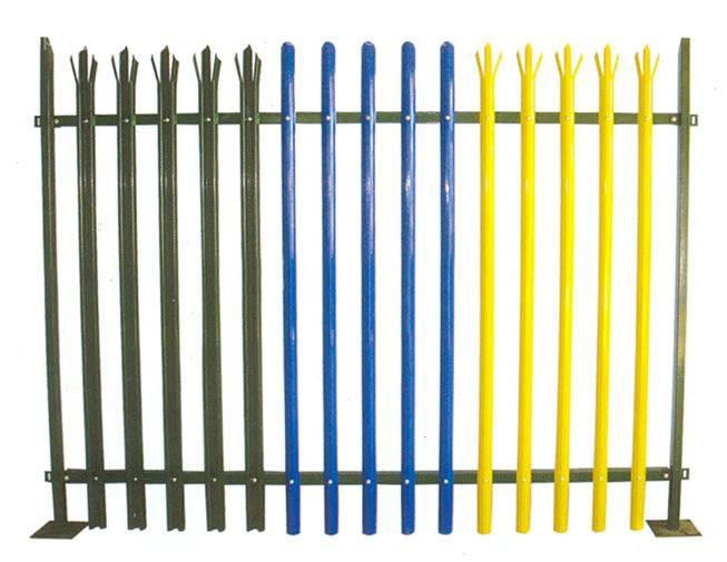 Rustproof D Section Palisade Fencing , 8ft High Steel Palisade Gates