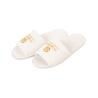 Buy cheap White Velvet Material Disposable Hotel Slippers Solid Imprinted Customized Logo from wholesalers