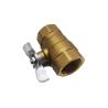 Buy cheap 1'' NPT Female And Femlae Brass Female Ball Valve With Butterfly Handle from wholesalers
