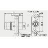 Buy cheap 2 Holes 50Ω Male to Male BMA to SMP RF Adapter from wholesalers