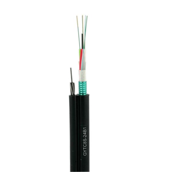 Buy cheap Single Mode Fig-8 GYTC8S 2-144C Outdoor Optical Fiber Cable GYTC8S PE Corrugated Steel Tape from wholesalers