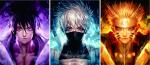 PET Material 3D Lenticular Poster Naturo Anime 3 Dimensional Pictures