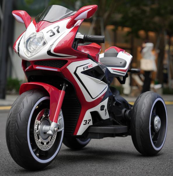 Manufacture of 12v7 Dual-Drive 540 Motor Ride-On Motorcycle Car for Kids in Red