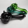 Buy cheap Portable Custom Glass Pipe Smoking Accessories 4.3 Inches Blue / Green Color from wholesalers