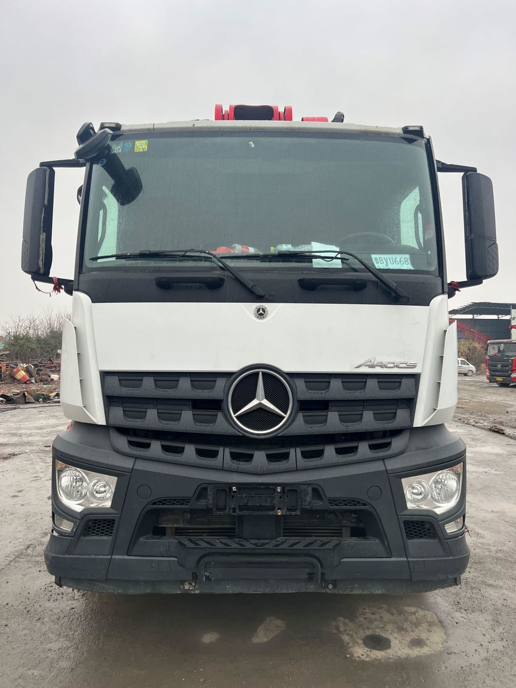 Our Factory Stock Two Sone 56 Meters Concrete Pump Truck, If Necessary, Please Send Inquiry