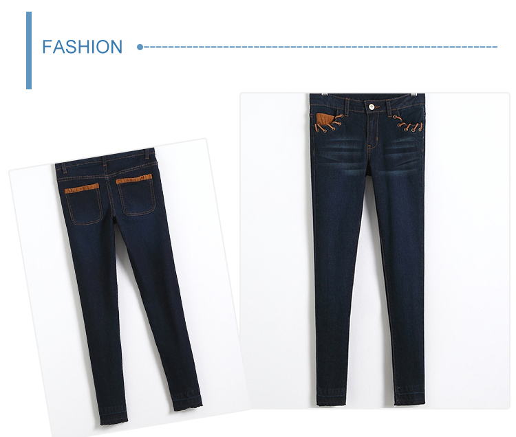 Stretch Skinny Slim Fit Teen Girls Denim Clothes , OEM Jean Pant For Girl