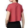 Buy cheap New Arrival Custom Logo Workout Fit Solid Round Neck Casual Crop T-Shirt For Women from wholesalers