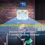 Solar Motion Sensor Wall Light, 54LED Led Solar Light Outdoors Waterproof Solar
