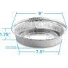Buy cheap 10'' Inch Round Tin Foil Pans Disposable Aluminum, Extra Deep Freezer & Oven Safe - For Baking, Cooking, Storage from wholesalers