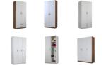 MS bedroom furniture 3 drawer 4 door Wardrobe with mirror