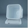 Buy cheap Food Safe 10 Litre Square Plastic Buckets With Handles Customized Color from wholesalers