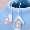Buy cheap 925 Sterling Silver Imitation Pearl Drop Earrings (XH05575) from wholesalers