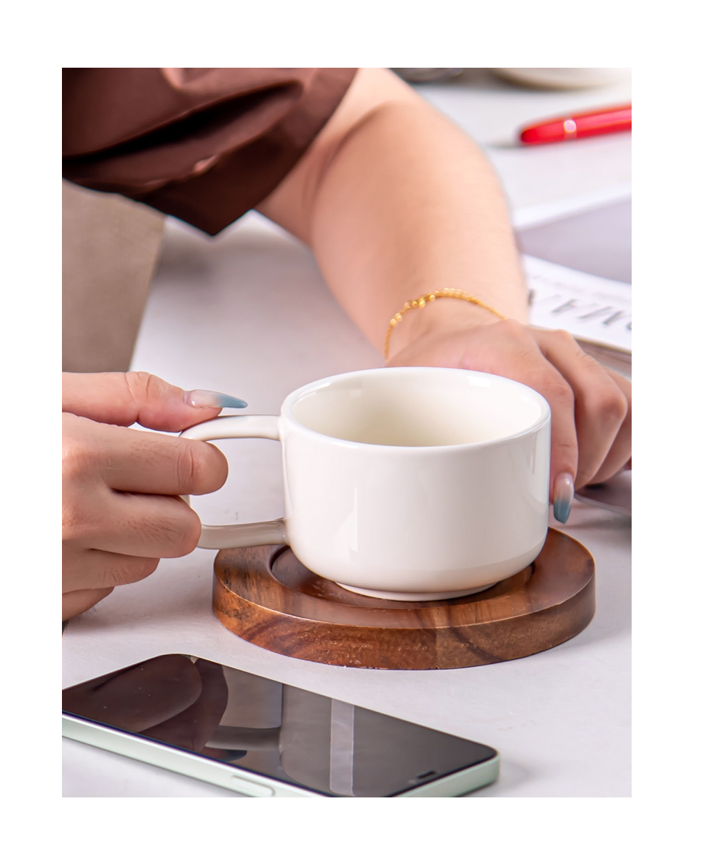 Set Of 12 Pieces Nordic Ceramic Tazas De Cafe Tea Cups And Saucers For Business Gifts