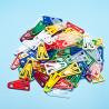Buy cheap A Shape Small Plastic Paper Clips , 1.3 Inches Clear Plastic Paper Clips from wholesalers