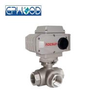 Buy cheap 1000psi Electric Actuated Ball Valve 3 Way With Anti - Blow Out Stem product