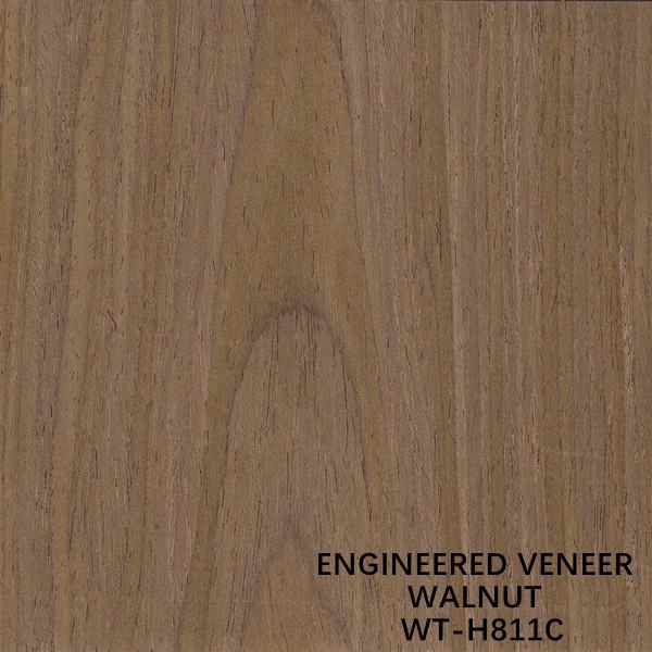 Buy cheap Sliced Cut Recon Walnut Wood Veneer H811C Crown Copy 2500*640mm Door Skin Lengthened Size from wholesalers