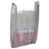 Buy cheap Extra Large Gray T Shirt Shopping Bags Thank You Pattern Customized Printing from wholesalers