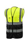 Buy cheap Green Black Hi Vis Vest With Pockets from wholesalers