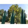 Buy cheap Powder Coated Green Palisade Fencing , Metal Picket Fence Panels For Home from wholesalers