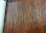 Wood Textured PVC Embossed Lamination Film / Membrane Pressing MDF Profile
