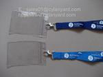 Promotional neck lanyard with plastic sleeve, name badge lanyards,