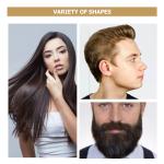 ROHS PTC Electric Hair Brush For Men 3 In 1 Ceramic Hair Straightener Brush