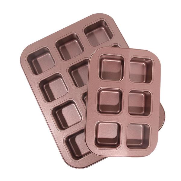 Buy cheap Square Non - Stick Carbon Steel Mini Bread Mould Cake Home Baking Mould Pan from wholesalers