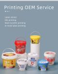 20L Transparent Plastic Paint Bucket Strong and Sturdy for Fertilizer Packaging