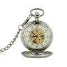 Buy cheap Round Alloy Silver Pocket Watches Vintage Fashion Hollow Watches For Men from wholesalers