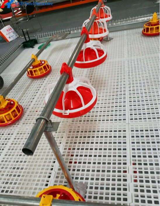 KXD Automatic Poultry Feeders And Drinkers , Plastic Chicken Pan Feeder