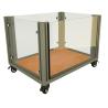 Buy cheap Sliding Door Metal Pet Cage With Removable Tray Mesh Panels 4 Wheels from wholesalers