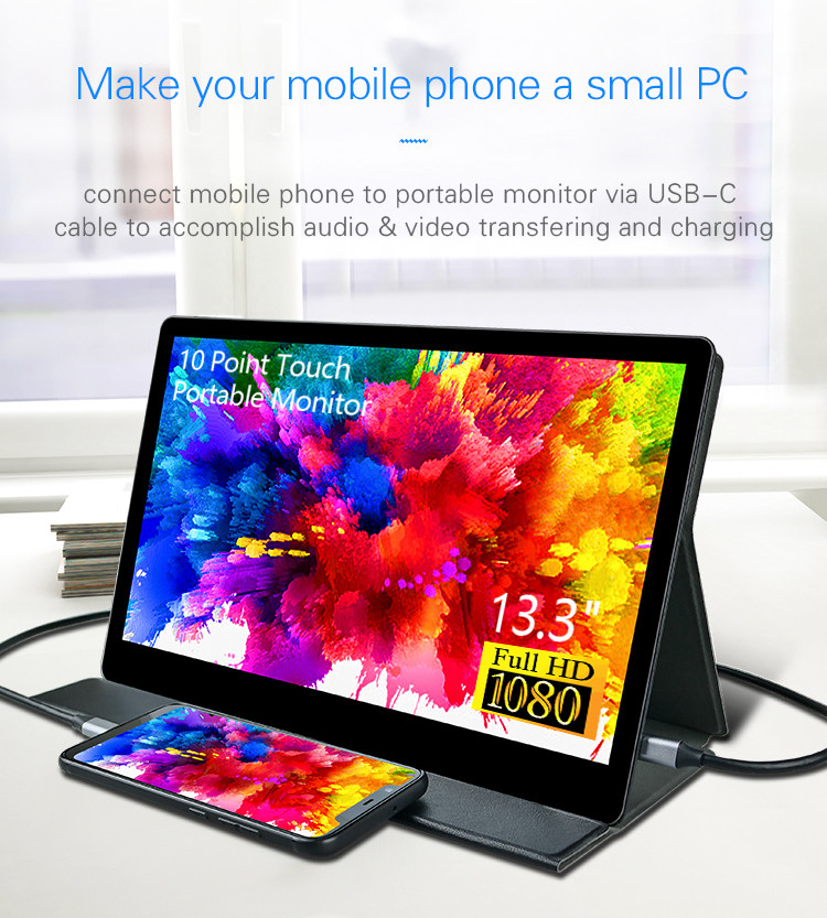 72% Color Gamut Response Time 12ms Full HD Slim Portable Screen