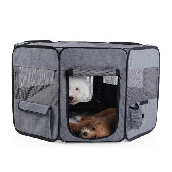Buy cheap 600D PVC Waterproof Dog Playpen Fence 1.2kg Fold Up Puppy Pen from wholesalers