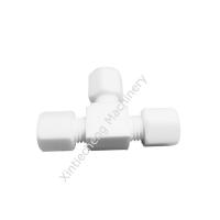 Buy cheap Corrosion Resistant White PTFE T Joint Fitting -200 To 250 Degree Plastic T product