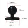 Buy cheap 50mm 0.08KGS Adjustable Aluminum Ball Mount Rubberized Double Ball Adapter from wholesalers