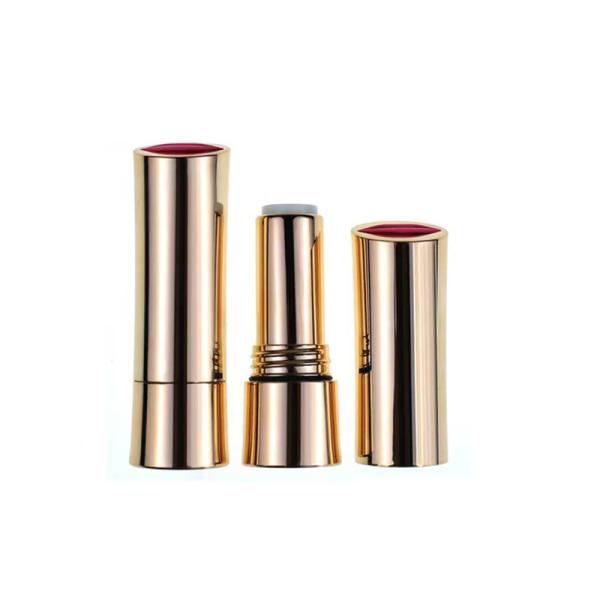 Buy cheap Gold Appearance 3.5g Plastic Lipstick Balm Tube Container For Cosmetic from wholesalers