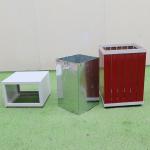 Outdoor EN840 Certificate 45L WPC Wooden Waste Bin With Liner
