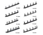 1U 19 Inch Metal Rackmount Cable Management Panel Metal D Ring cable5 YH4028