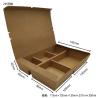 Buy cheap Brown Paper Take Out Boxes Fast Food 2 3 4 5 Sections Grid Disposable Kraft Lunch Box from wholesalers