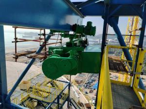 Wholesale Tank top maintenance lifting machinery equipment LNG curved rail electric hoist LNG monorail winch curved rail crane from china suppliers